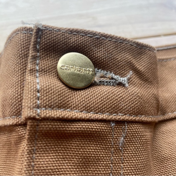 NWOT Carhartt Carpenter Pants B01 BRN Loose Original Fit Duck Double Knee 42x30 - Picture 4 of 12